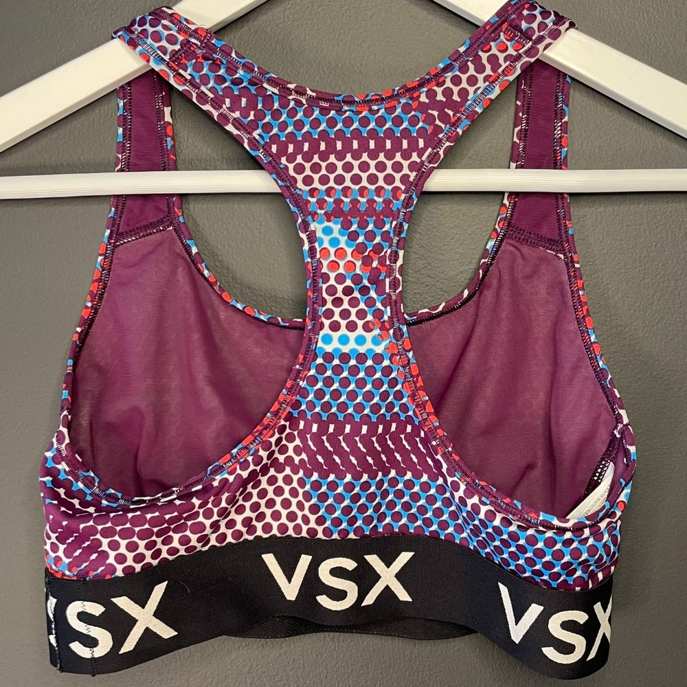 2 Victoria’s Secret VSX Low Impact Multi Patterned Sports Bra - Picture 6 of 7